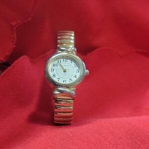 Vintage Watch-it Gold and Silver Stretchy Watch